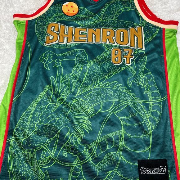 DRAGON BALL Z SHENRON BASKETBALL JERSEY BOXLUNCH SHIRT - Picture 3 of 4